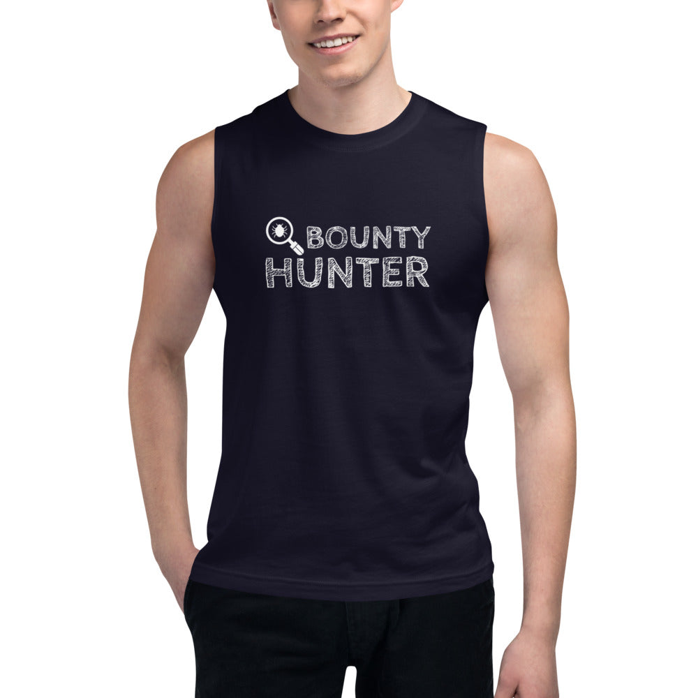 Bug bounty hunter - Muscle Shirt (white text) by DarkByteGear