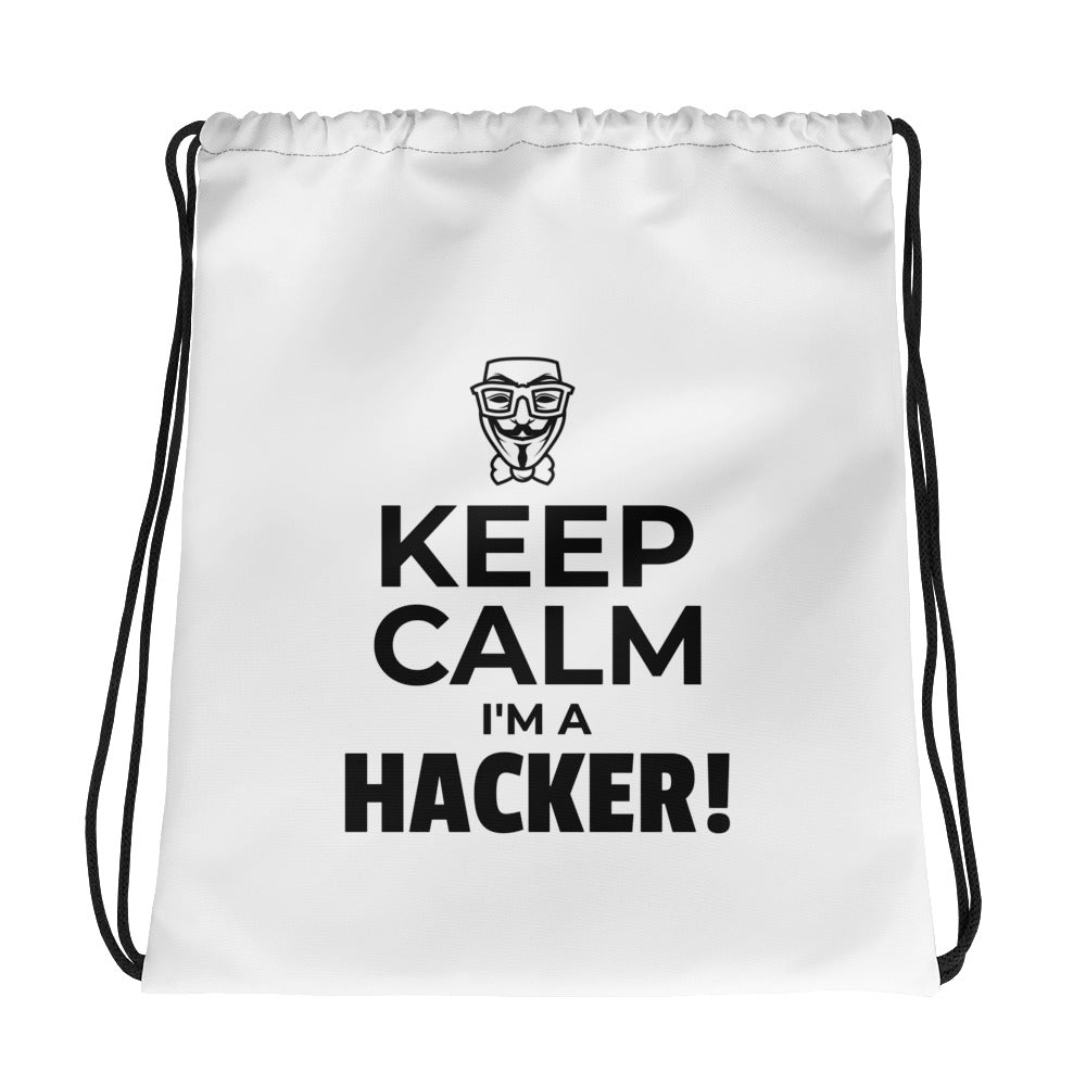 Keep Calm I'm a hacker! - Drawstring bag by DarkByteGear