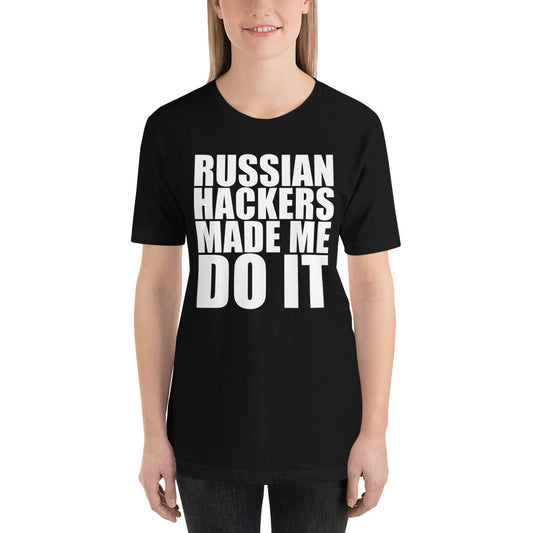 Russian hacker - Short-Sleeve Unisex T-Shirt by DarkByteGear