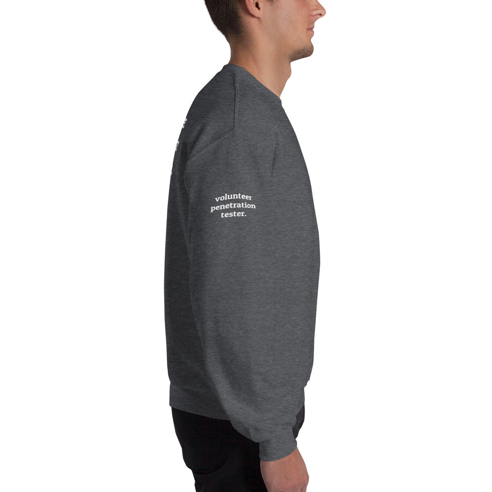 Volunteer penetration tester - Unisex Sweatshirt (all prints) by DarkByteGear