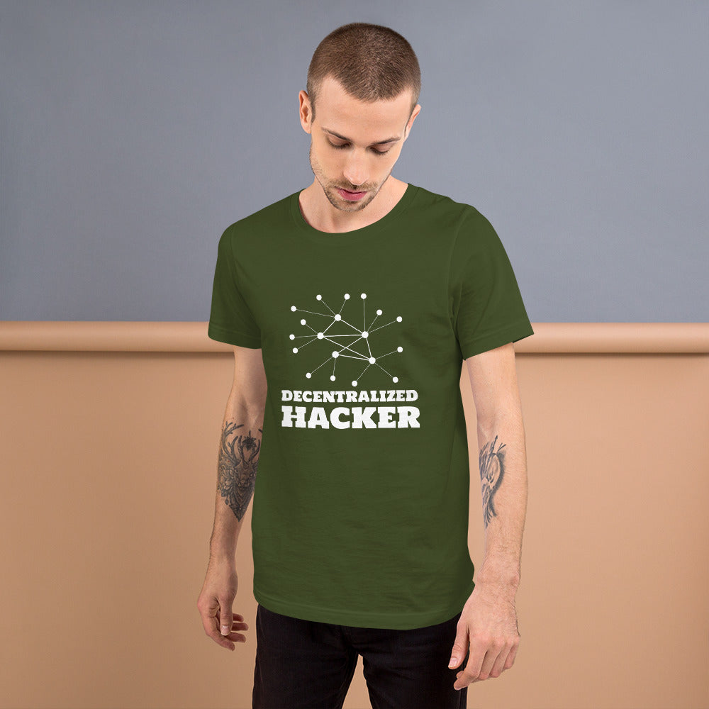 Decentralized Hacker - Short-Sleeve Unisex T-Shirt by DarkByteGear