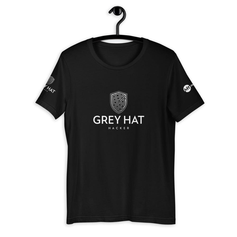 Grey Hat Hacker - Short-Sleeve Unisex T-Shirt by DarkByteGear