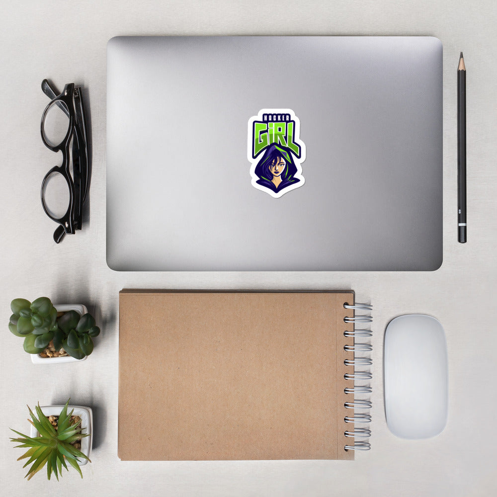 Hackergirl v.1 - Bubble-free stickers by DarkByteGear