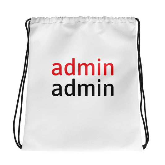 admin admin - Drawstring bag by DarkByteGear