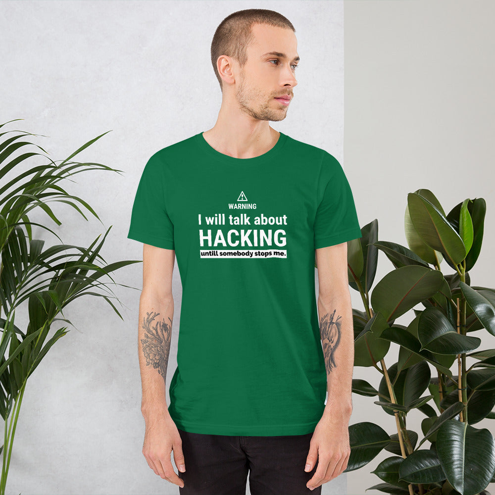 I will talk about HACKING - Short-Sleeve Unisex T-Shirt by DarkByteGear