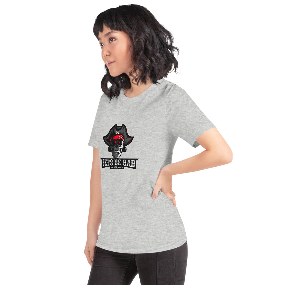 Let's be bad - Short-Sleeve Unisex T-Shirt (white) by DarkByteGear