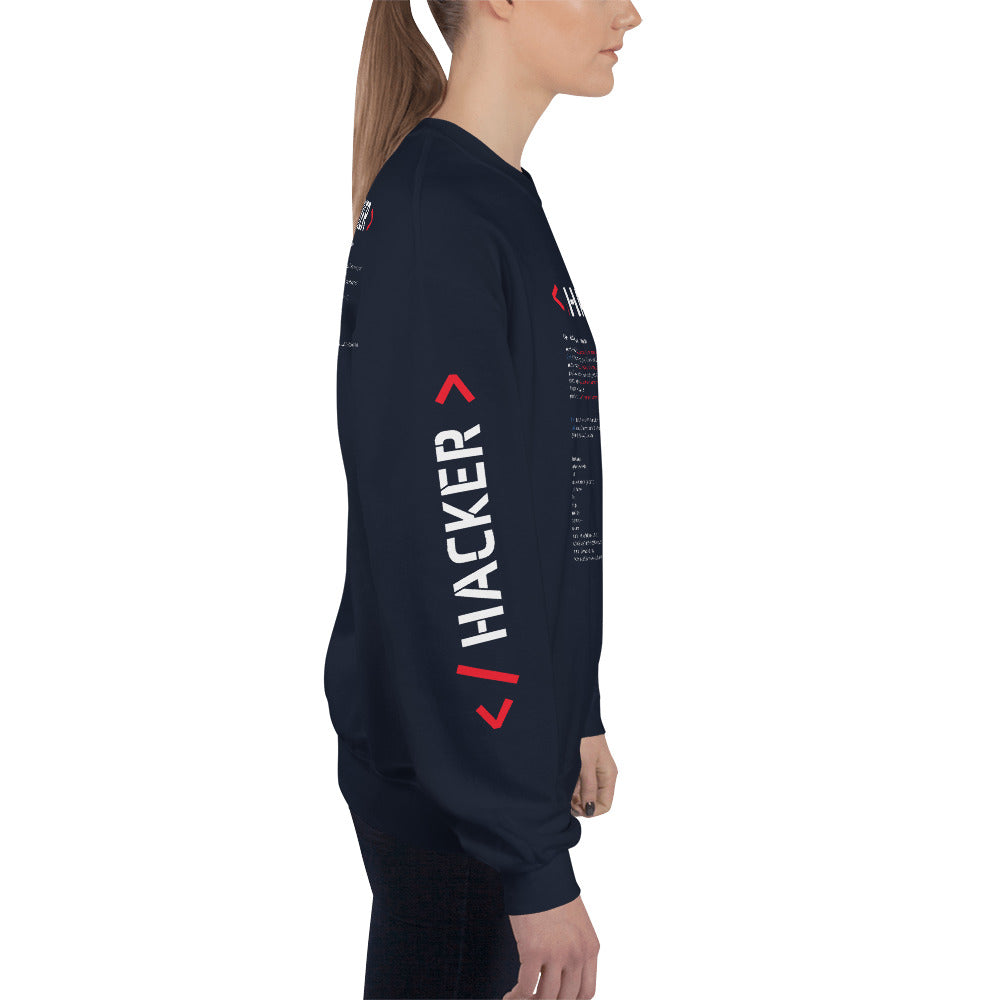 Hacker v.1 - Unisex Sweatshirt by DarkByteGear