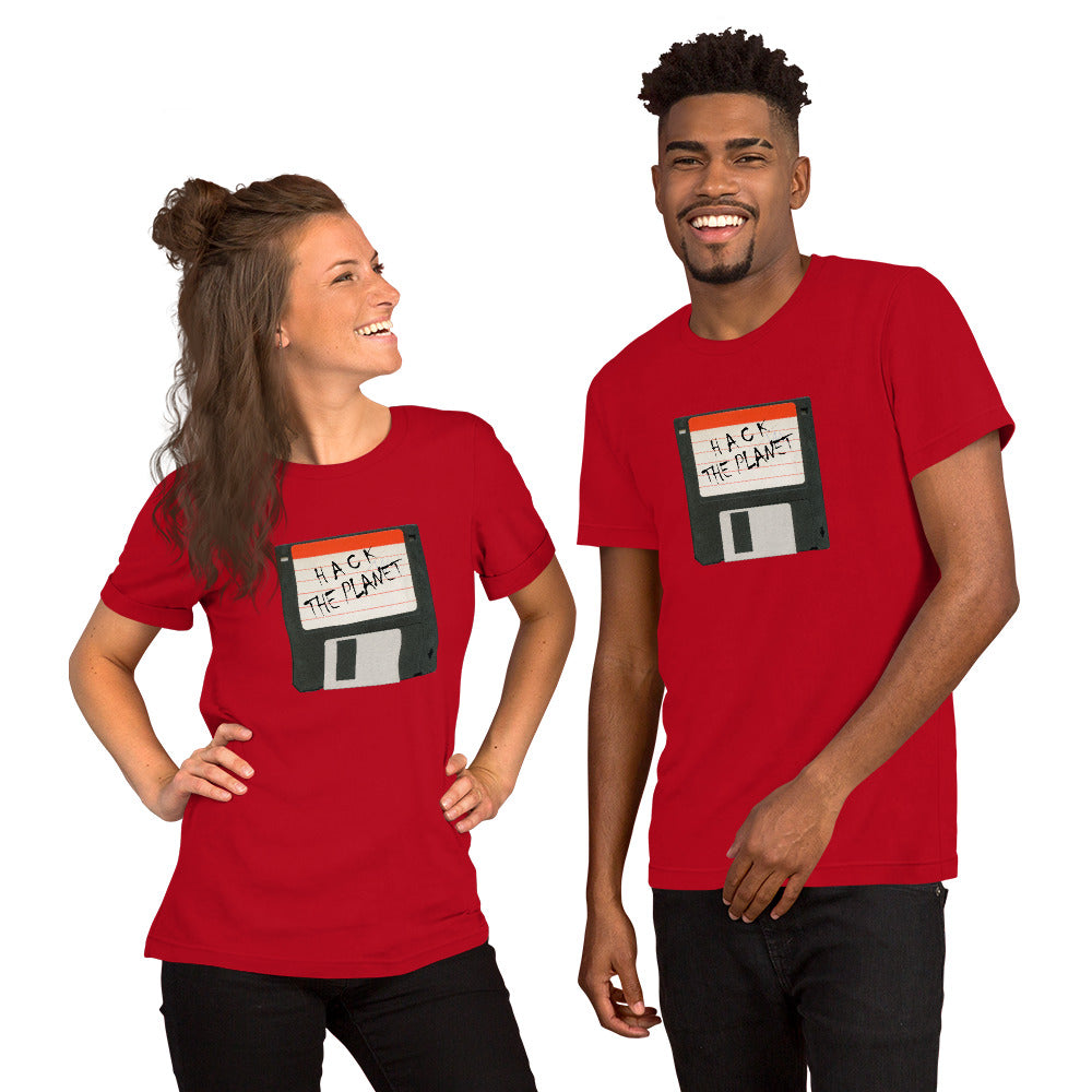 Hack the planet - Short-Sleeve Unisex T-Shirt by DarkByteGear