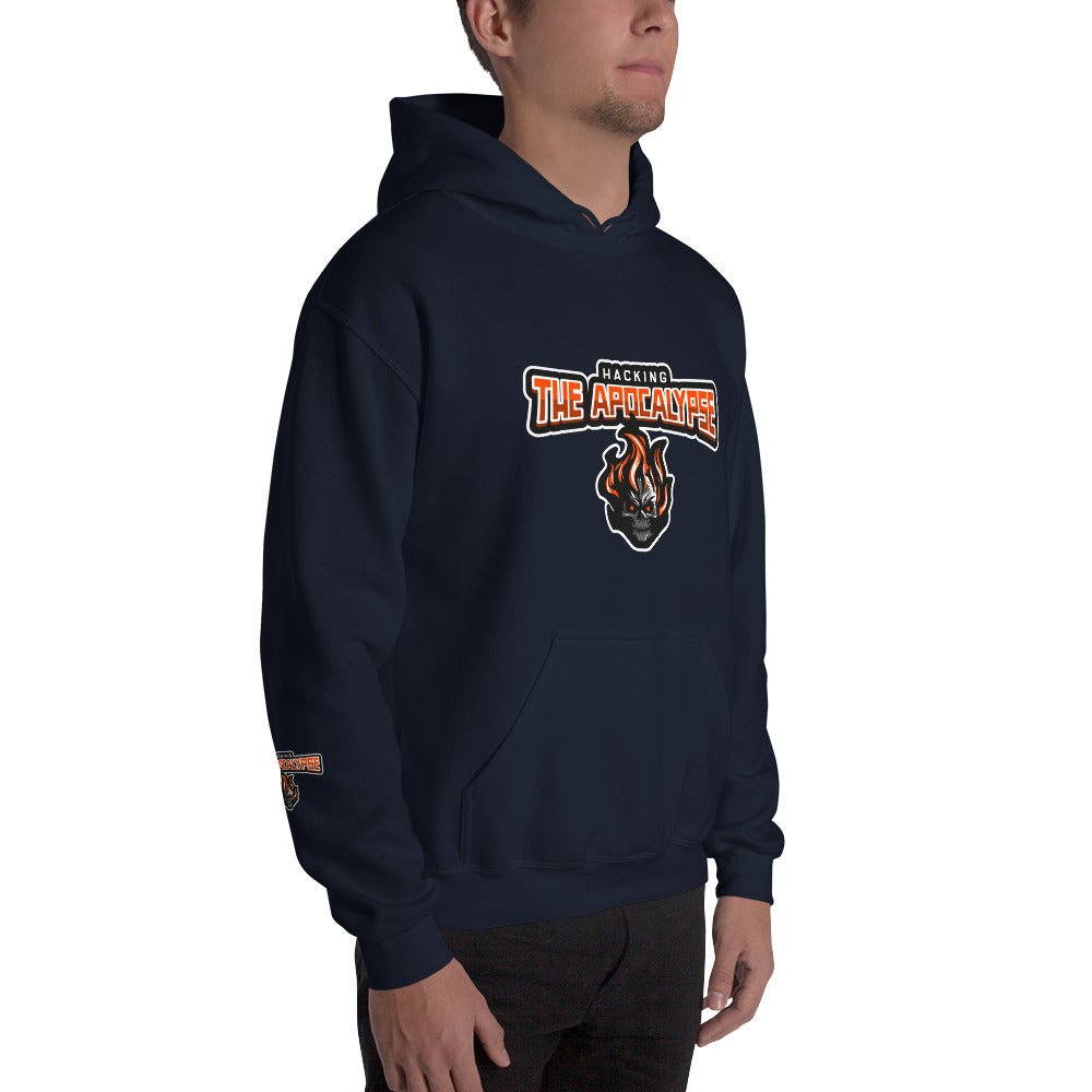 Hacking the apocalypse v1 - Unisex Hoodie (with all sides design) by DarkByteGear