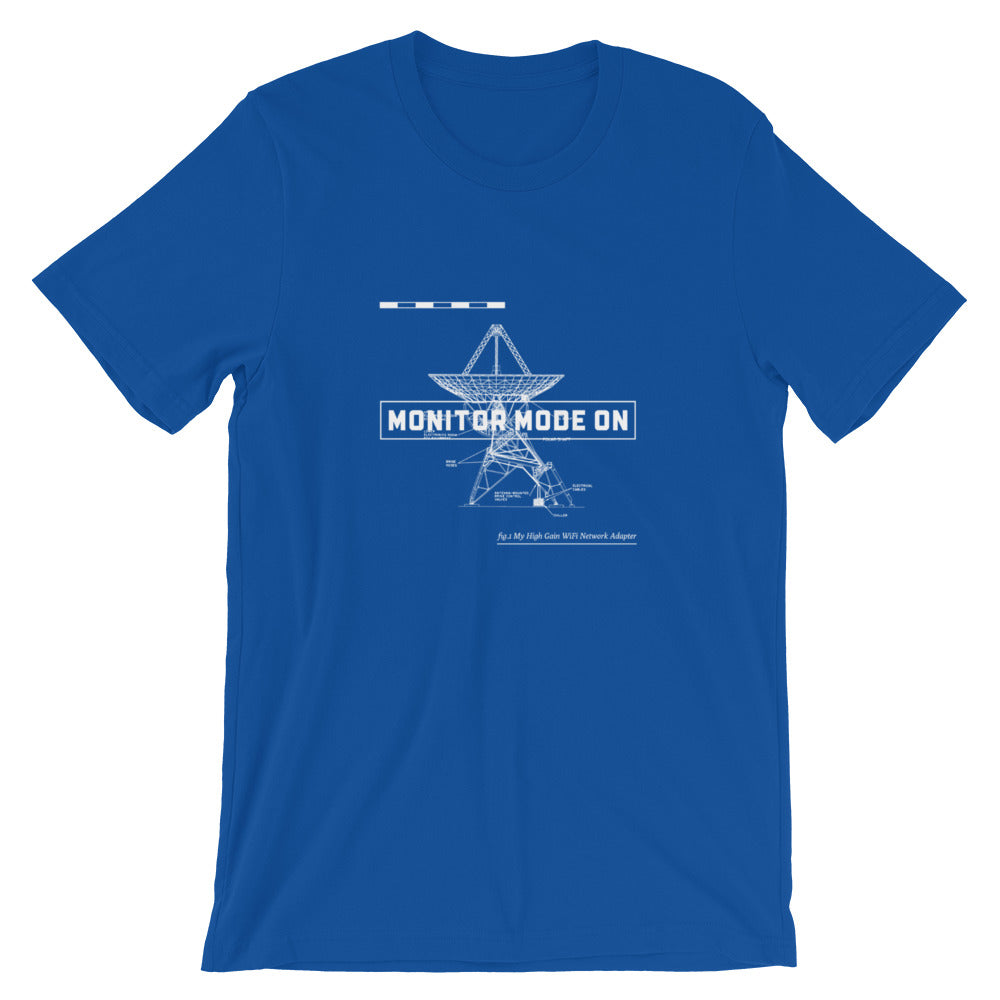 Monitor mode ON - Short-Sleeve Unisex T-Shirt by DarkByteGear