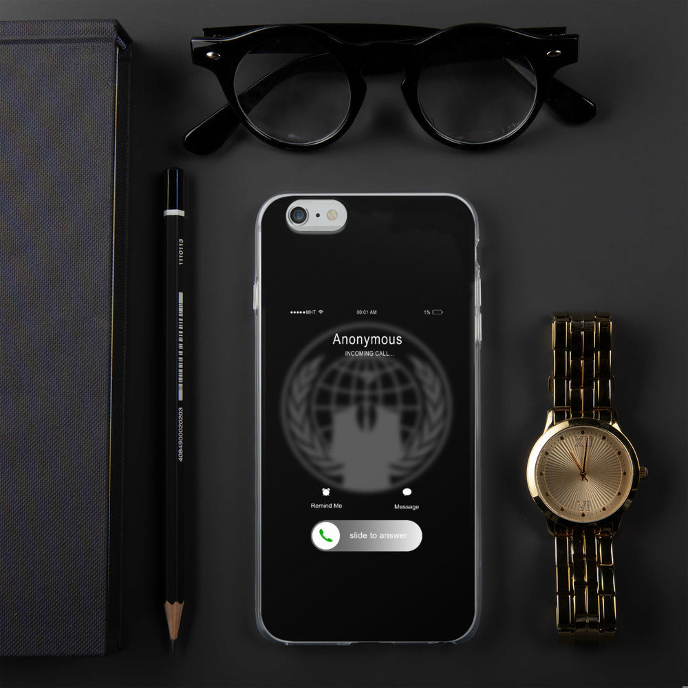 Anonymous incoming call - iPhone Case by DarkByteGear