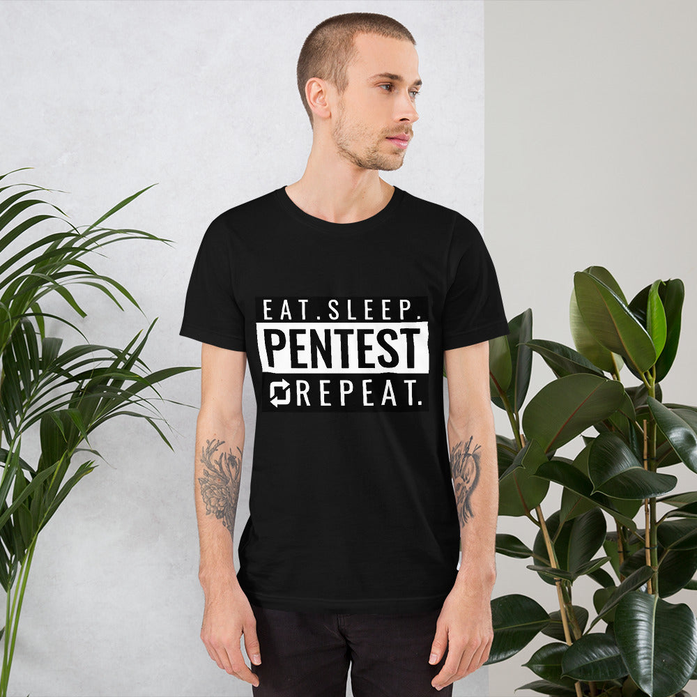 Eat sleep pentest repeat - Short-Sleeve Unisex T-Shirt by DarkByteGear