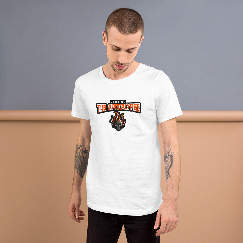 Hacking the Apocalypse v.1 - Short-Sleeve Unisex T-Shirt by DarkByteGear