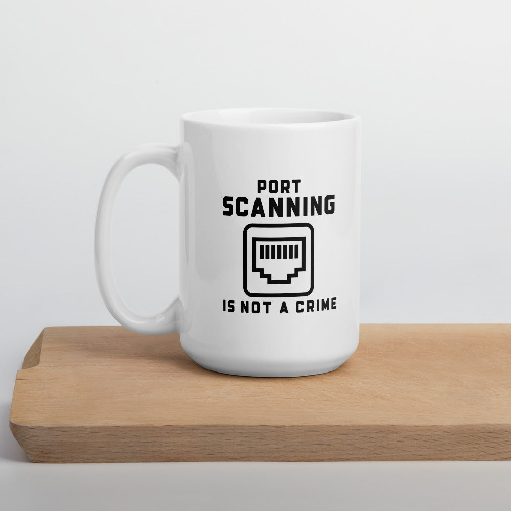 Port Scanning is not a crime - Mug by DarkByteGear