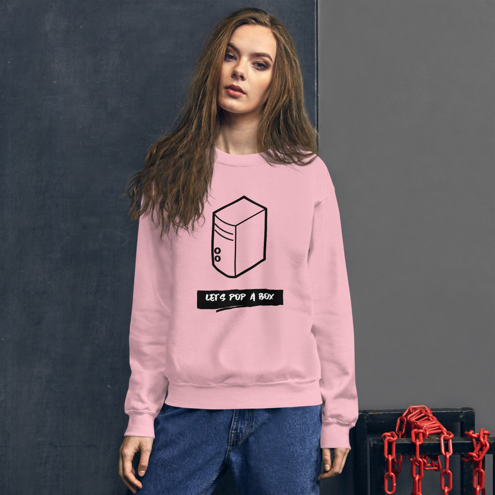 Let's pop a box - Unisex Sweatshirt by DarkByteGear