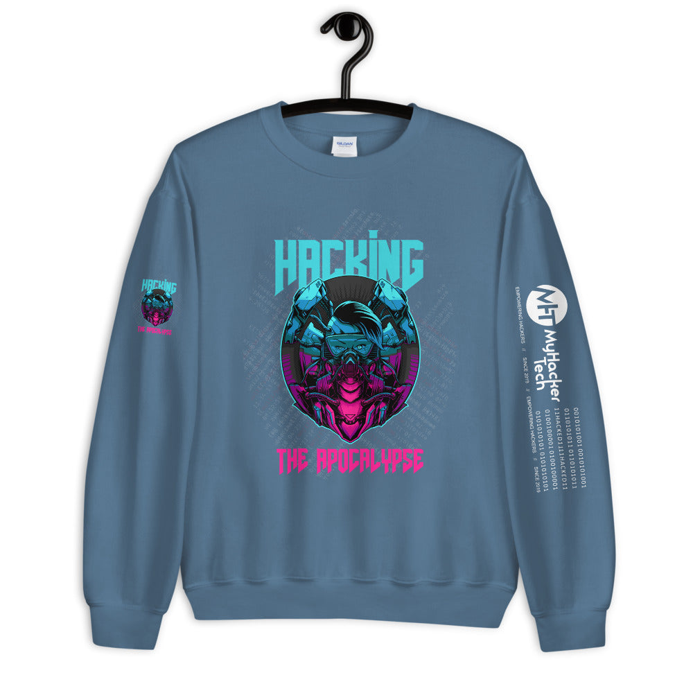 Hacking the apocalypse v2 - Unisex Sweatshirt by DarkByteGear