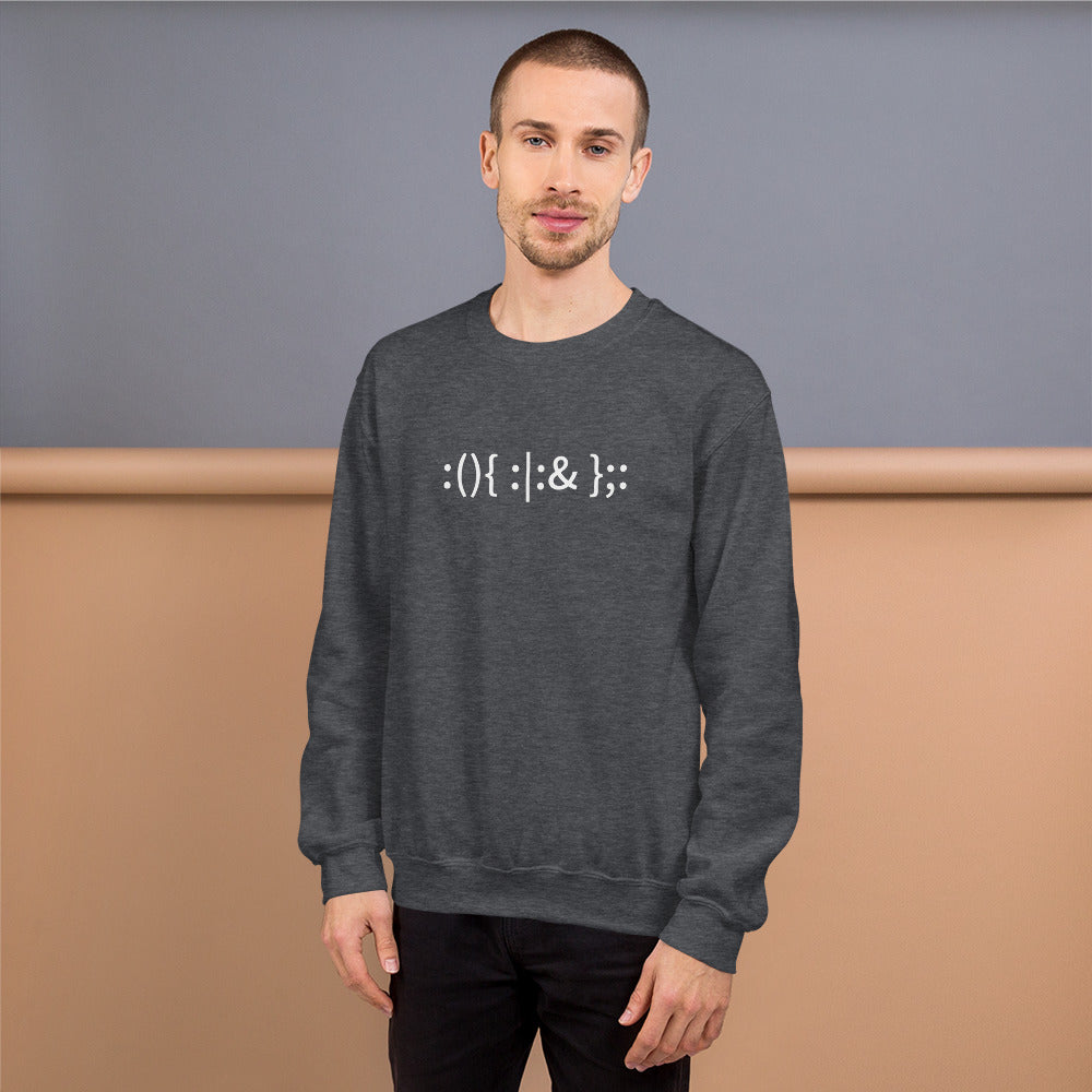 Linux Hackers - Bash Fork Bomb - Unisex Sweatshirt by DarkByteGear