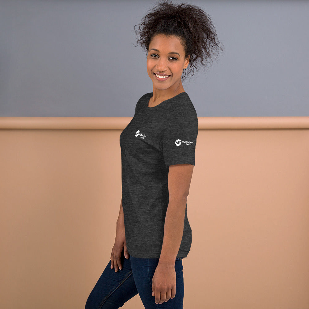 Linux Tweaks - world not found - Short-Sleeve Unisex T-Shirt (with all sides designs) by DarkByteGear