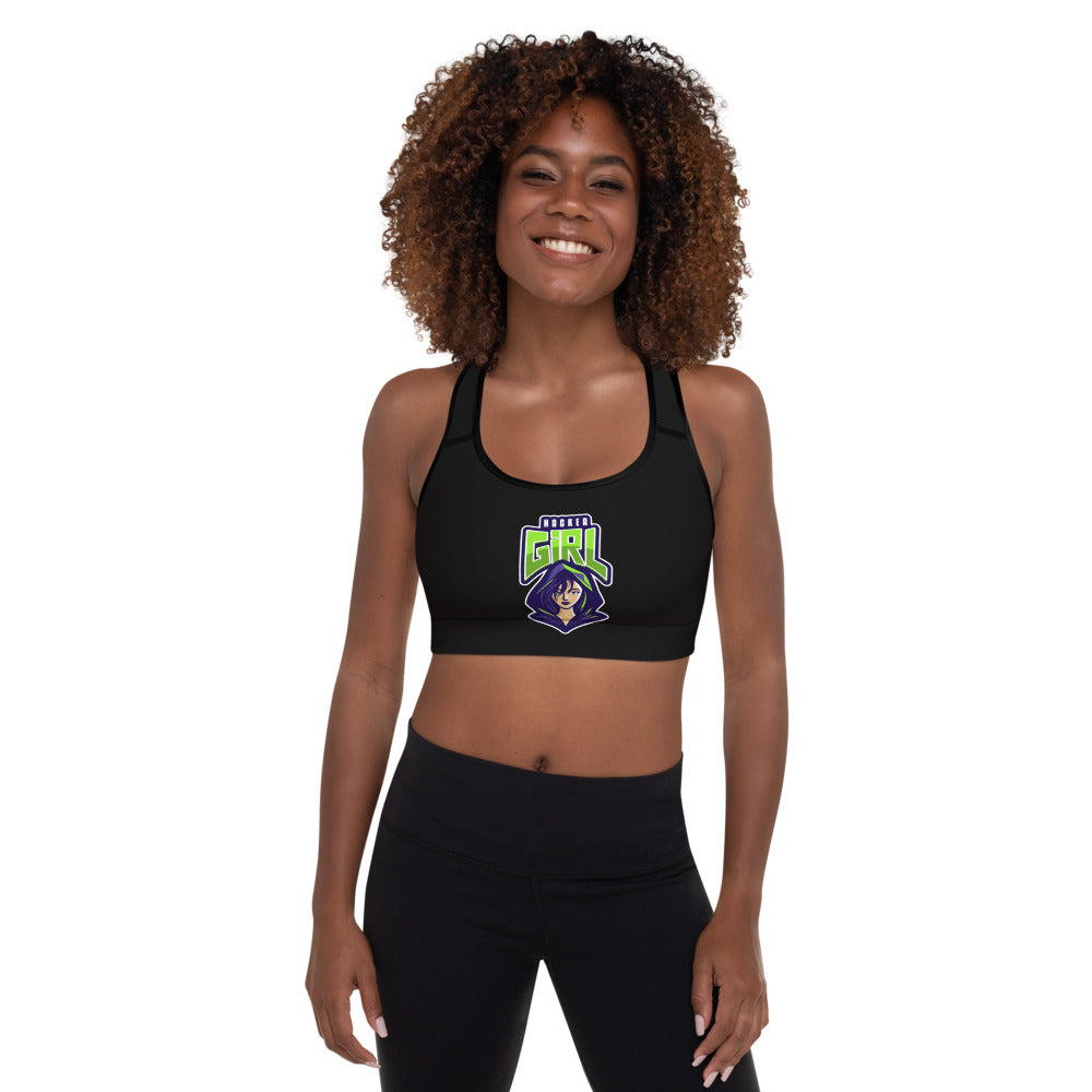 Hackergirl v.1 - Padded Sports Bra by DarkByteGear