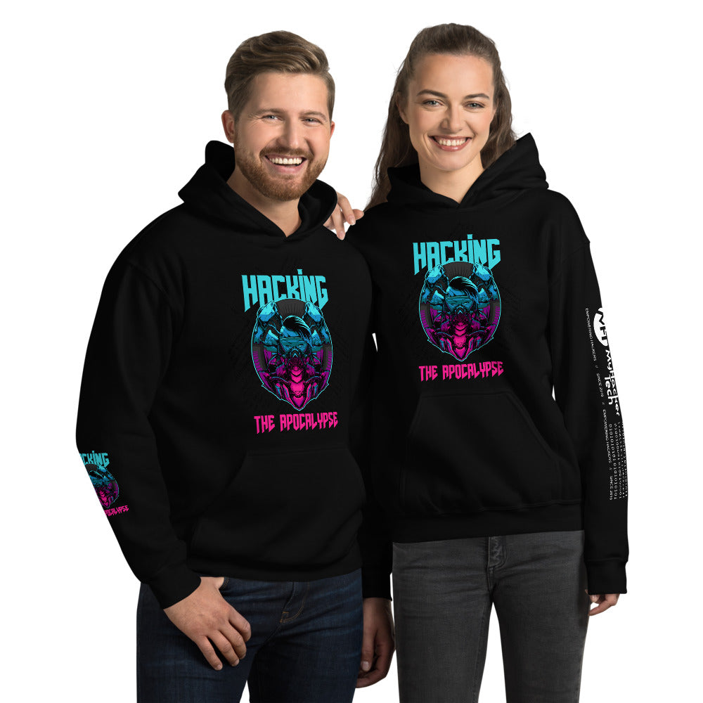 Hacking the apocalypse v1 - Unisex Hoodie (with all sides design) by DarkByteGear