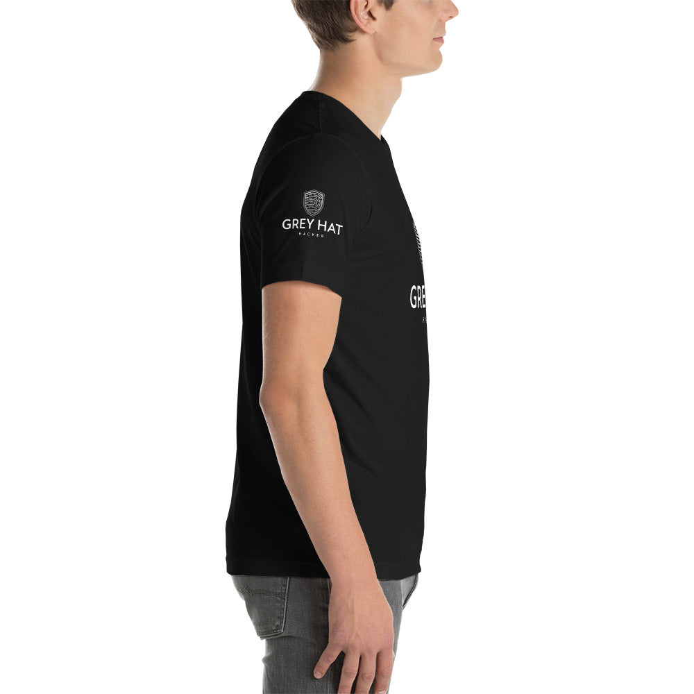 Grey Hat Hacker - Short-Sleeve Unisex T-Shirt by DarkByteGear