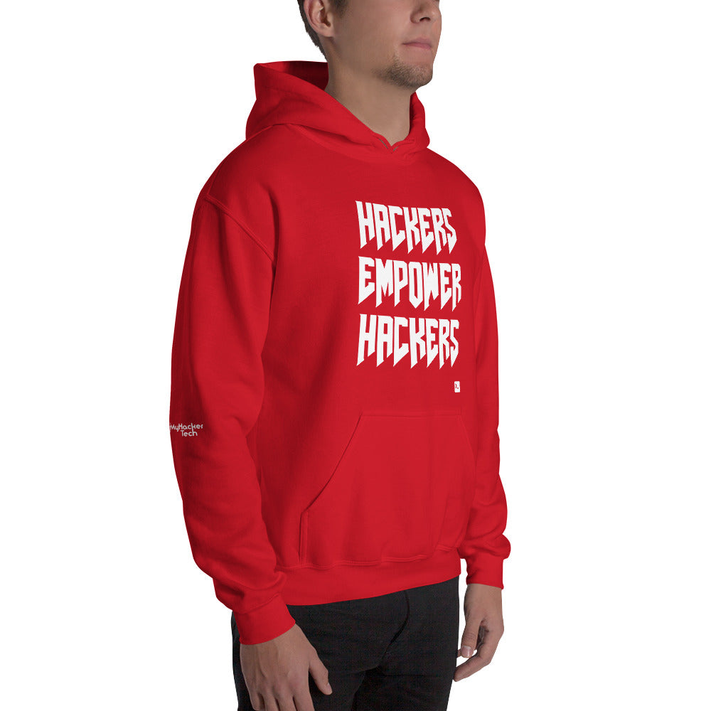 Hackers empower hackers - Unisex Hoodie by DarkByteGear