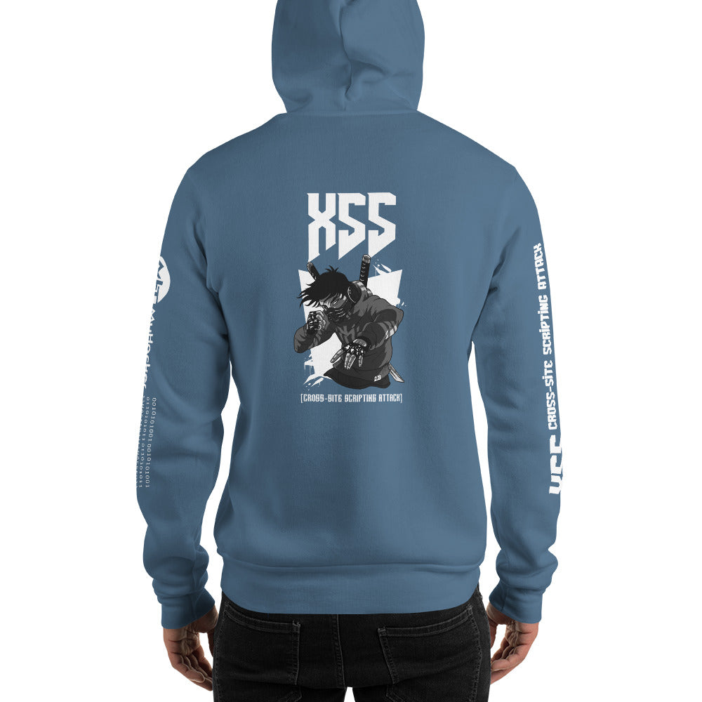 XSS cross-site scripting attack - Unisex Hoodie by DarkByteGear