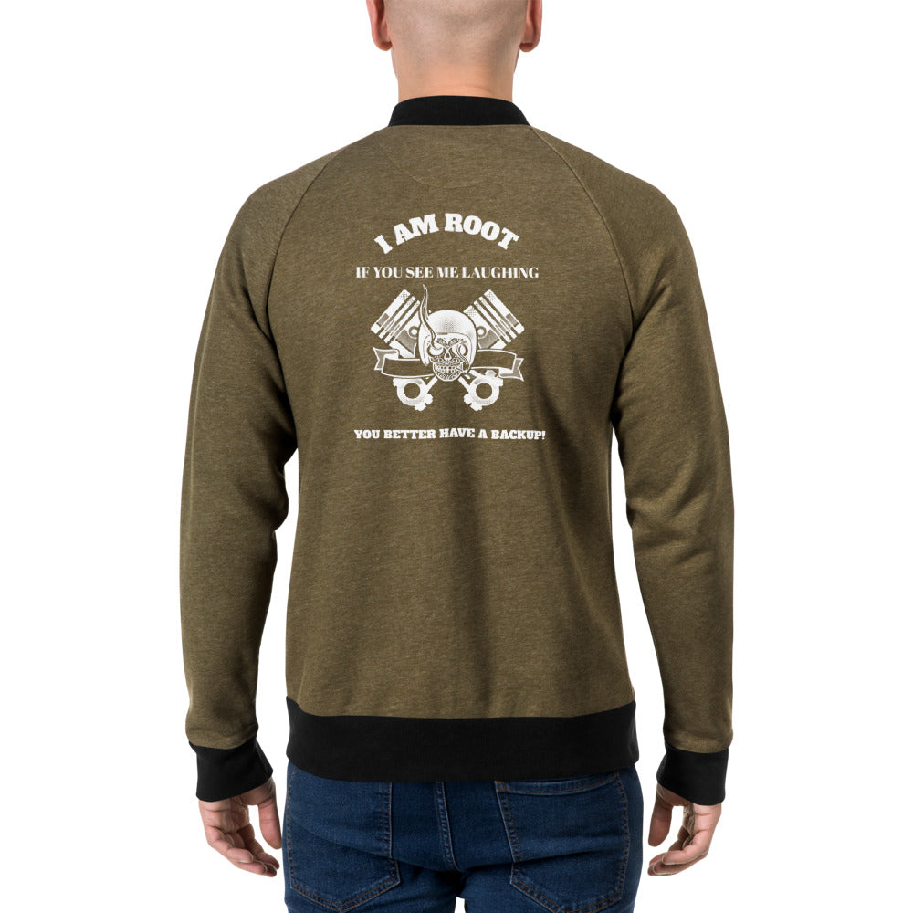 I Am Root If You See Me Laughing You Better Have A Backup - Bomber Jacket by DarkByteGear