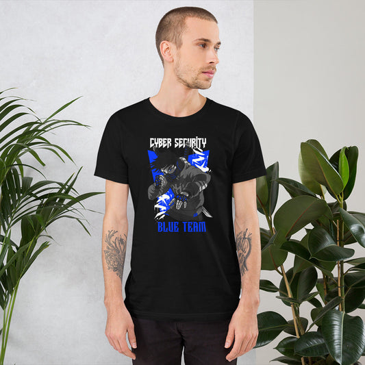 Cyber Security Blue Team V3 - Short-Sleeve Unisex T-Shirt by DarkByteGear