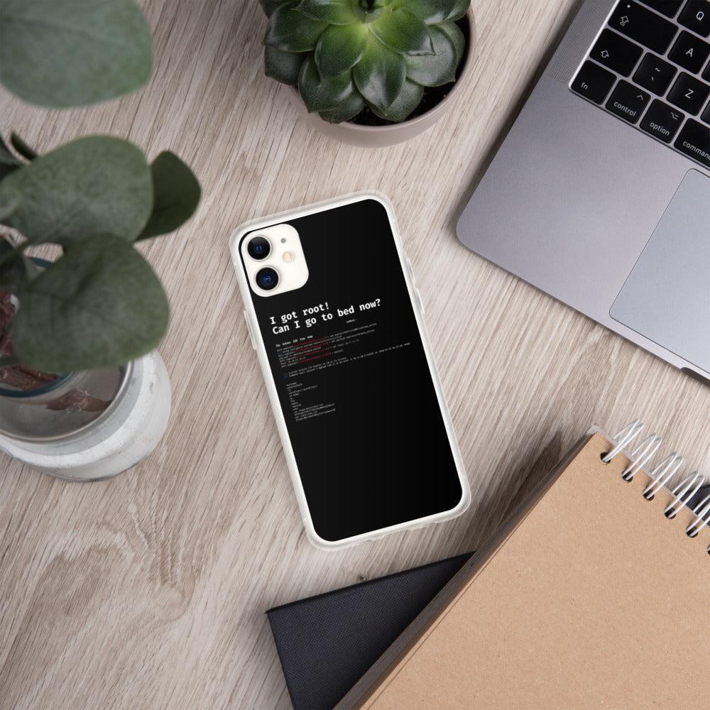 I got root! Can I go to bed now? - iPhone Case by DarkByteGear