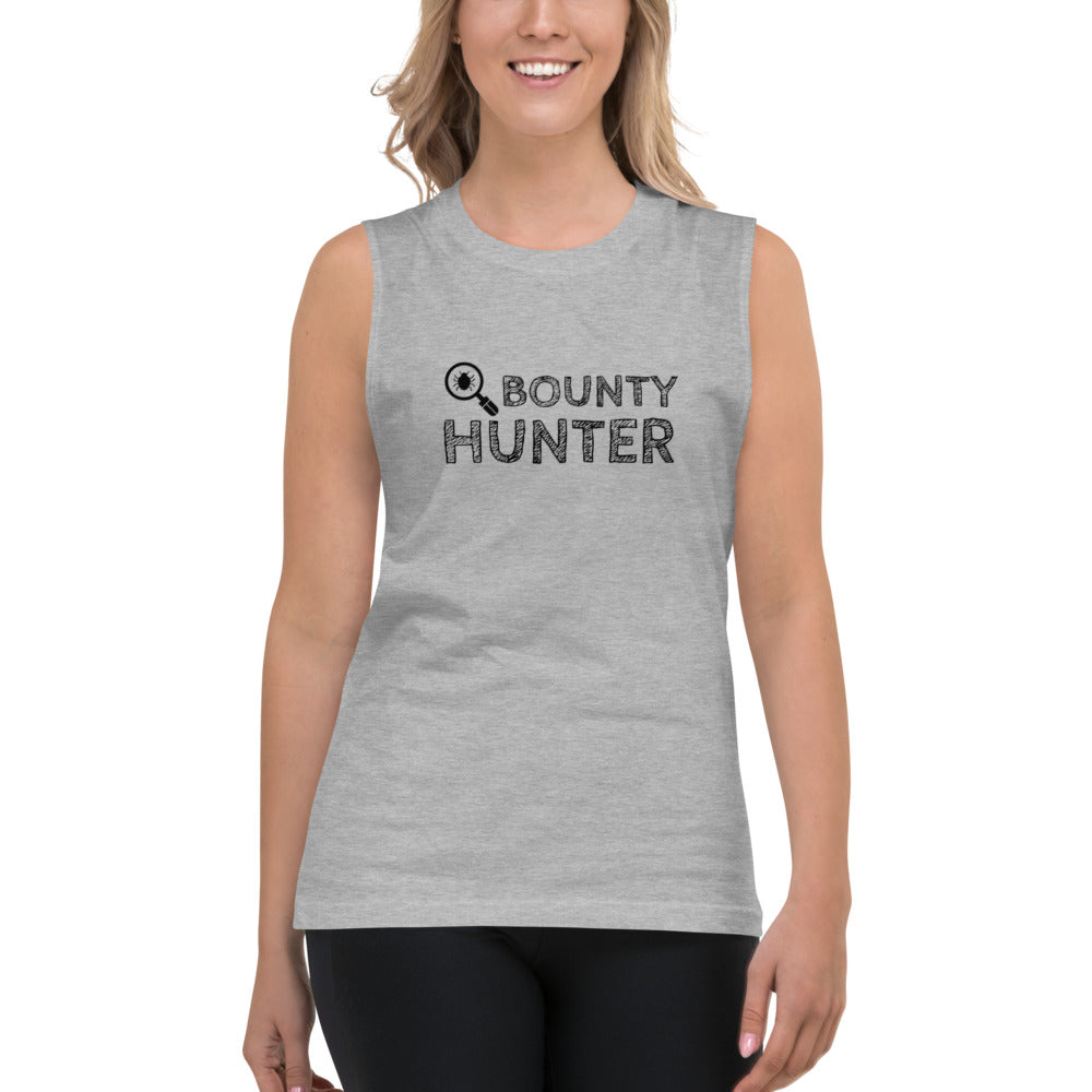 Bug bounty hunter - Muscle Shirt (black text) by DarkByteGear