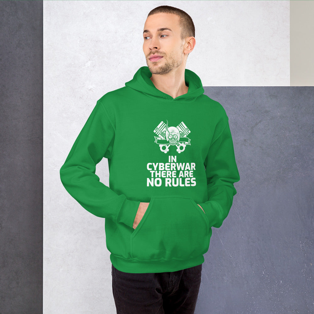 In cyberwar, there are no rules - Unisex Hoodie by DarkByteGear