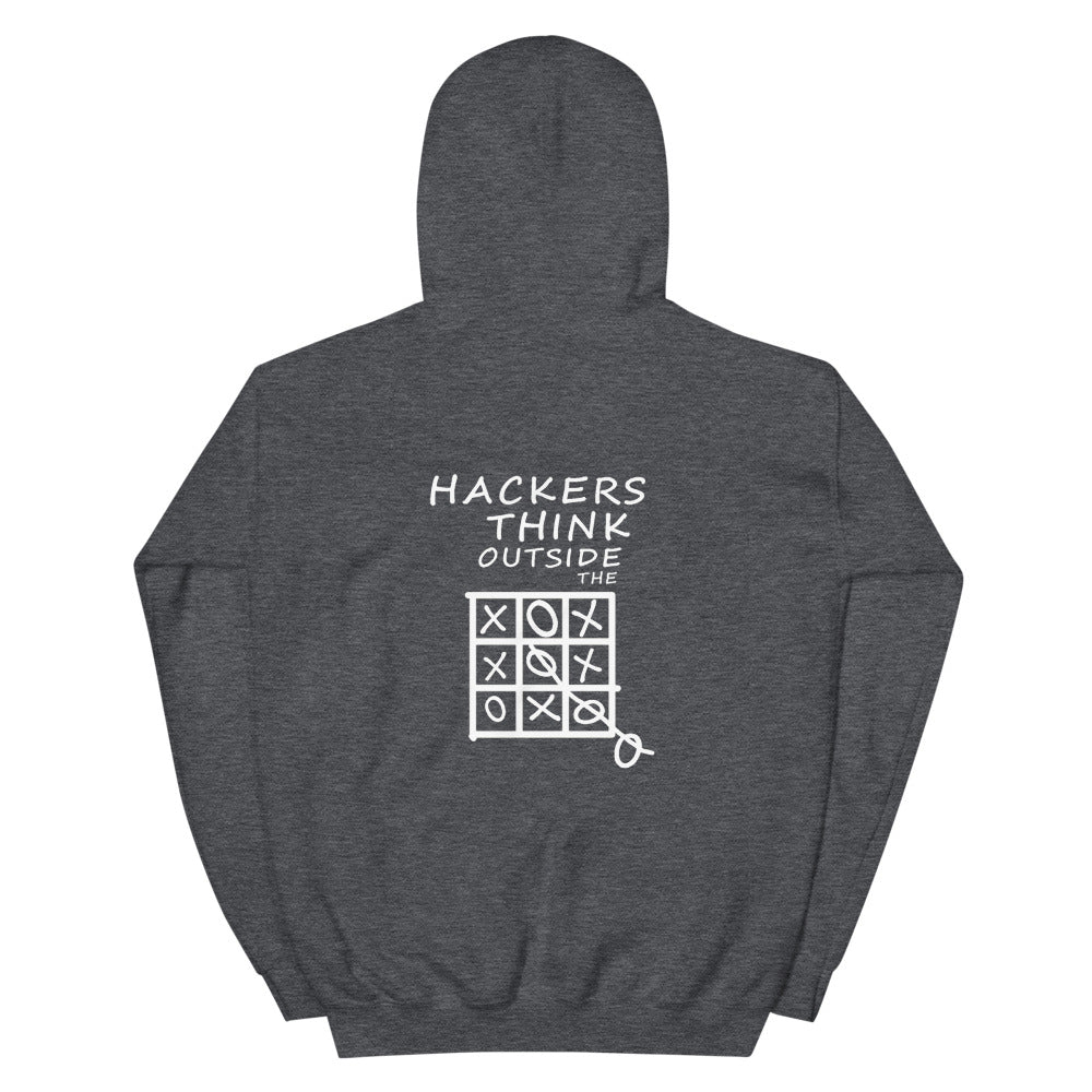 Hackers think outside the box - Unisex Hoodie by DarkByteGear