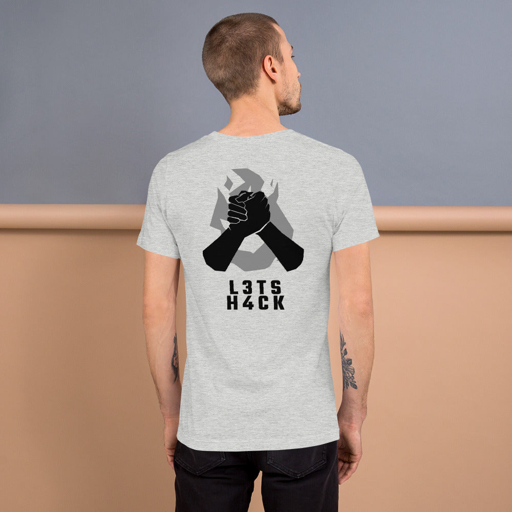 L3ts H4ck - Short-Sleeve Unisex T-Shirt by DarkByteGear