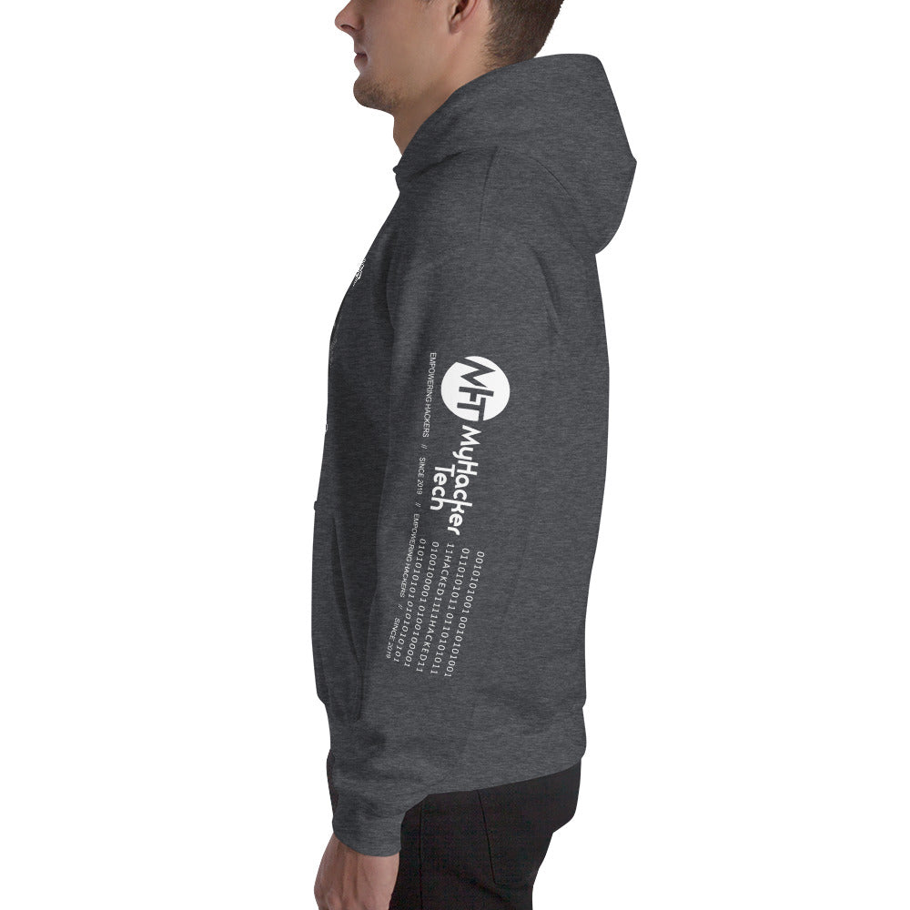 Black Hat Hacker - Unisex Hoodie (print on all sides) by DarkByteGear