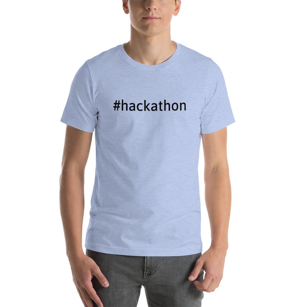 Hackathon - Short-Sleeve Unisex T-Shirt (black text) by DarkByteGear