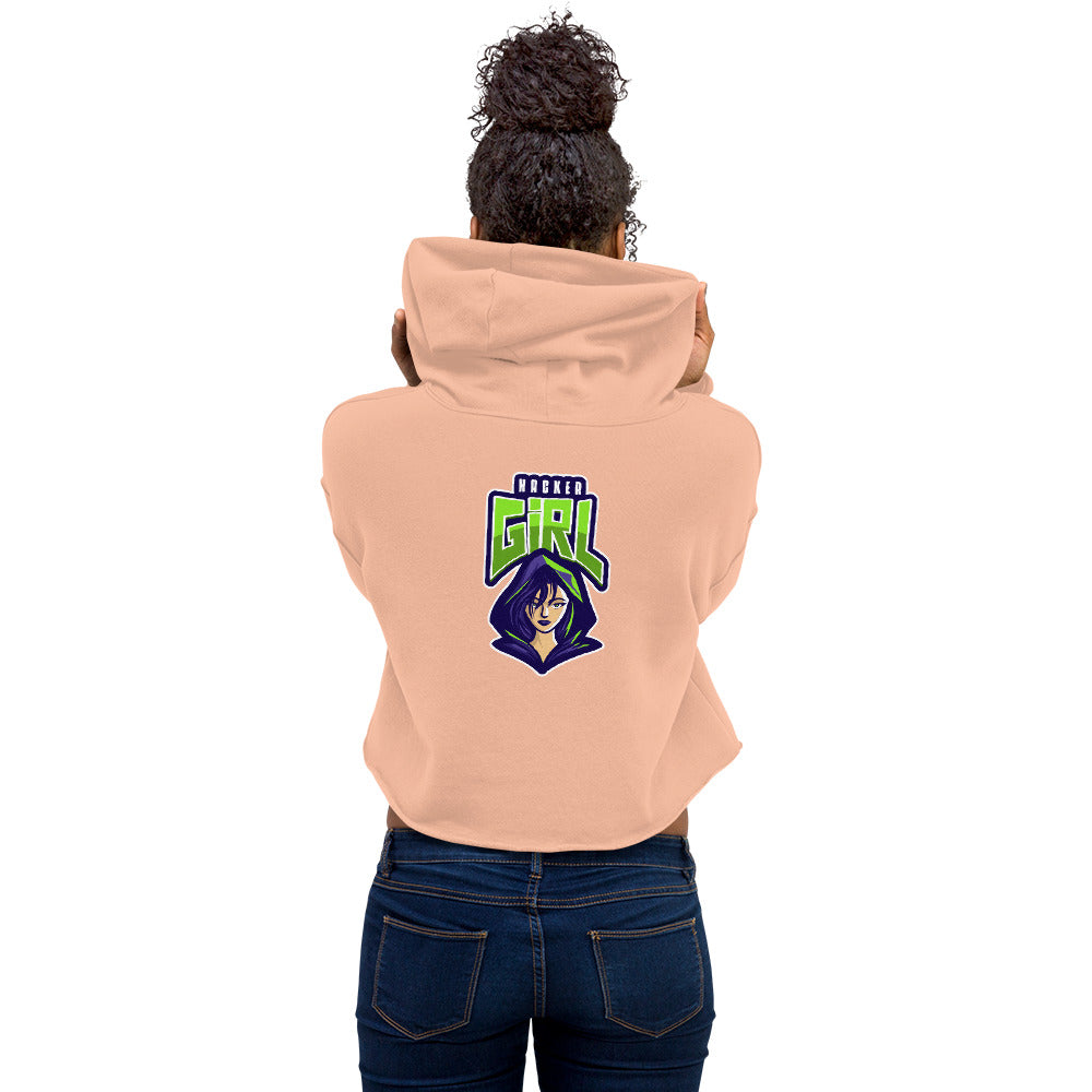 Hackergirl v.1 - Crop Hoodie by DarkByteGear