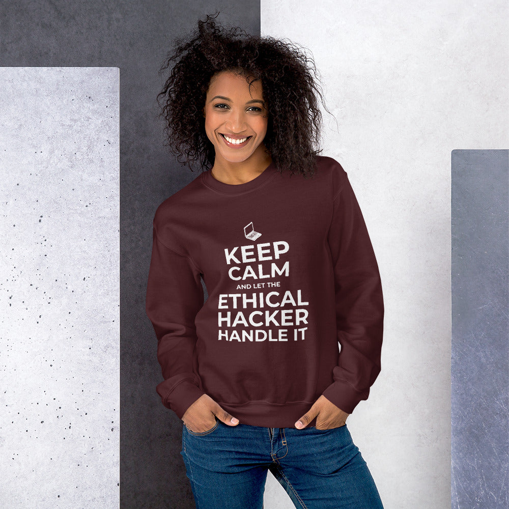 Keep Calm and let the ethical hacker handle it - Unisex Sweatshirt by DarkByteGear