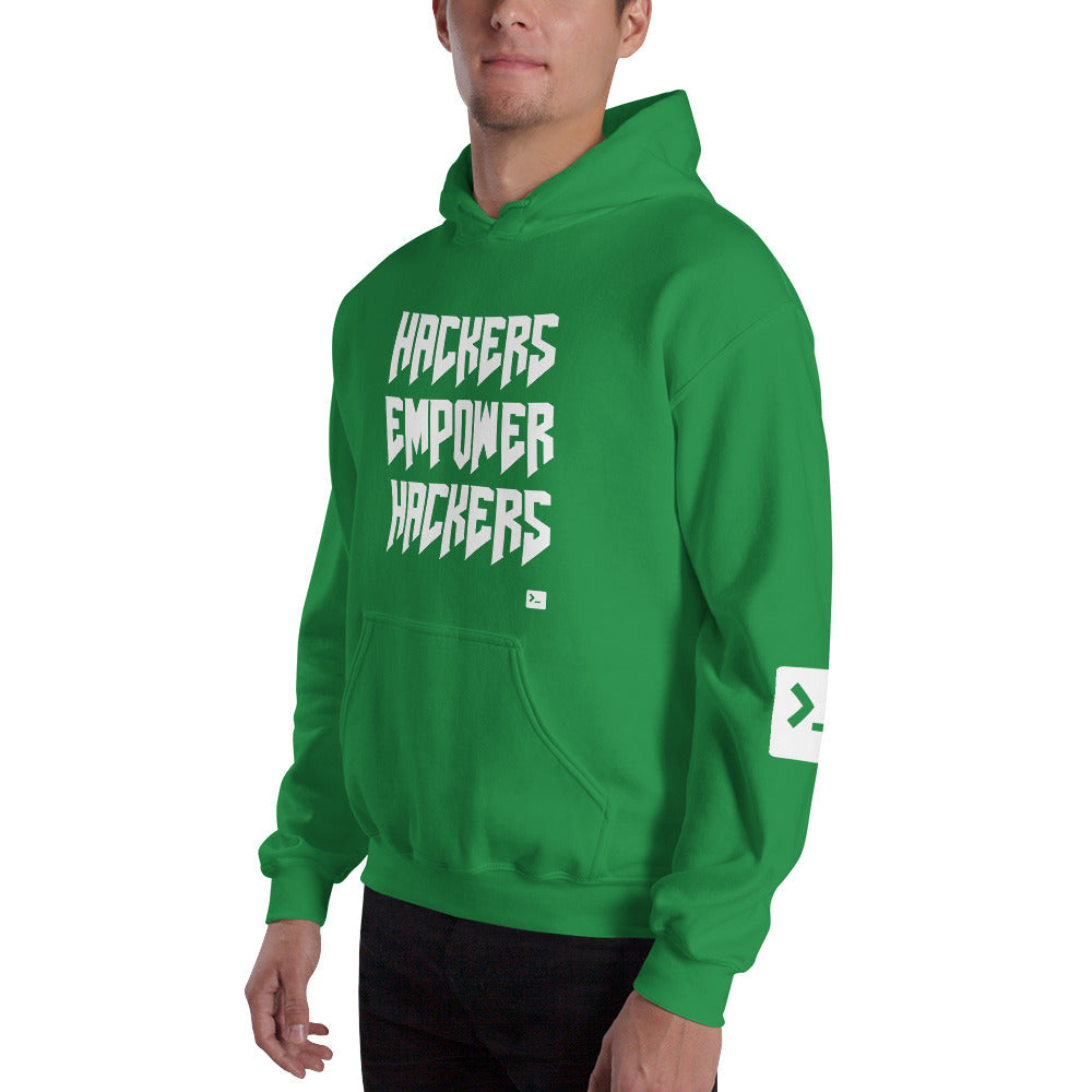 Hackers empower hackers - Unisex Hoodie by DarkByteGear