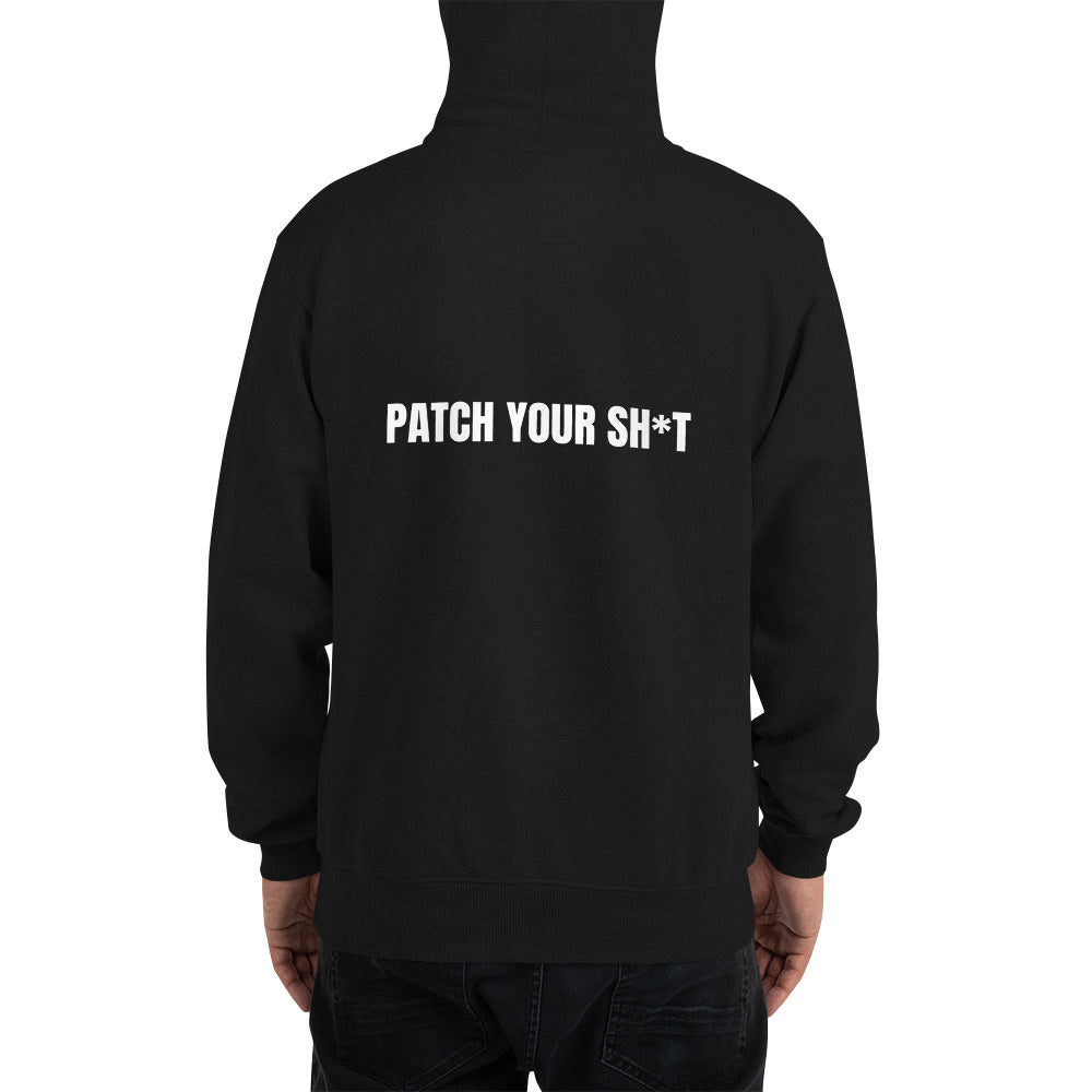 PATCH YOUR SH*T - Champion Hoodie (white text) by DarkByteGear