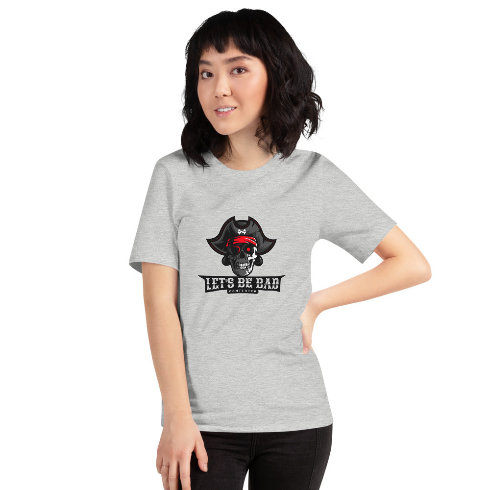 Let's be bad - Short-Sleeve Unisex T-Shirt (white) by DarkByteGear