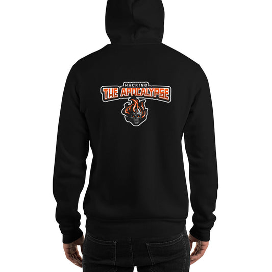 Hacking the apocalypse v1 - Unisex Hoodie (with back design) by DarkByteGear