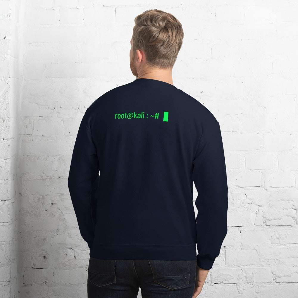 root at kali - Unisex Sweatshirt by DarkByteGear