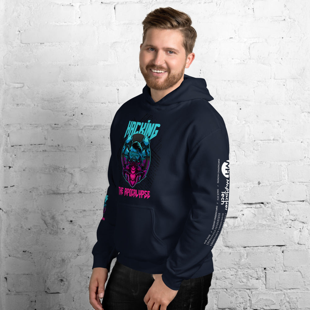 Hacking the apocalypse v1 - Unisex Hoodie (with all sides design) by DarkByteGear