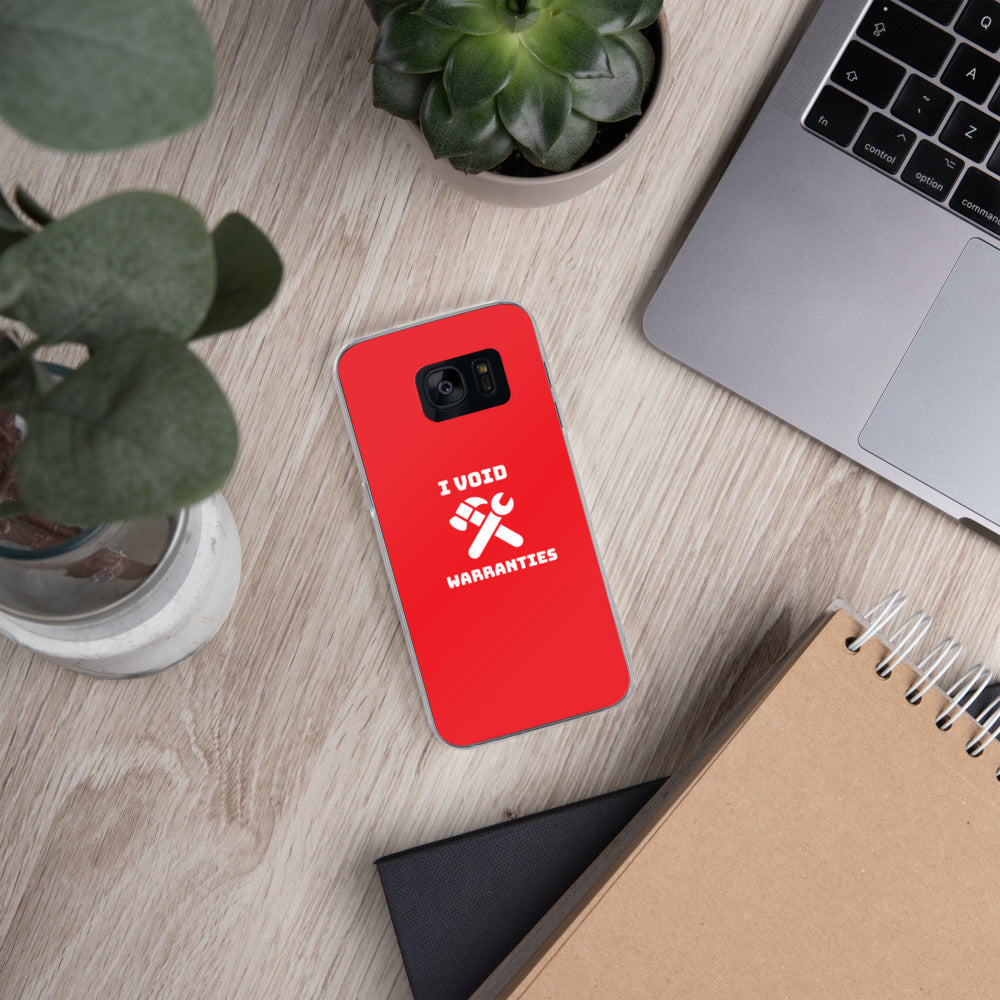 I void warranties - Samsung Case (red) by DarkByteGear