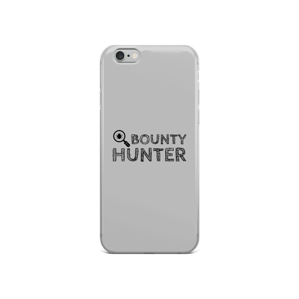Bug bounty hunter - iPhone Case (black text) by DarkByteGear