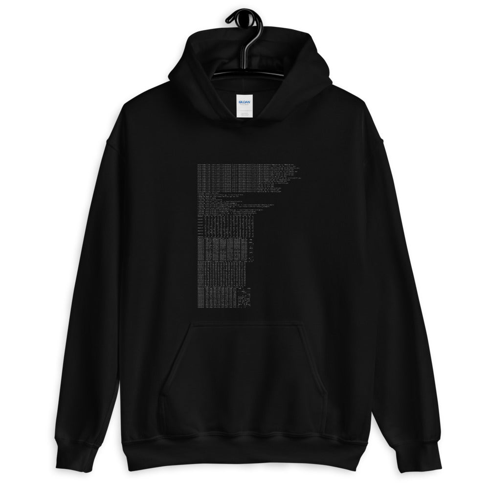 Hex dump -Unisex Hoodie by DarkByteGear