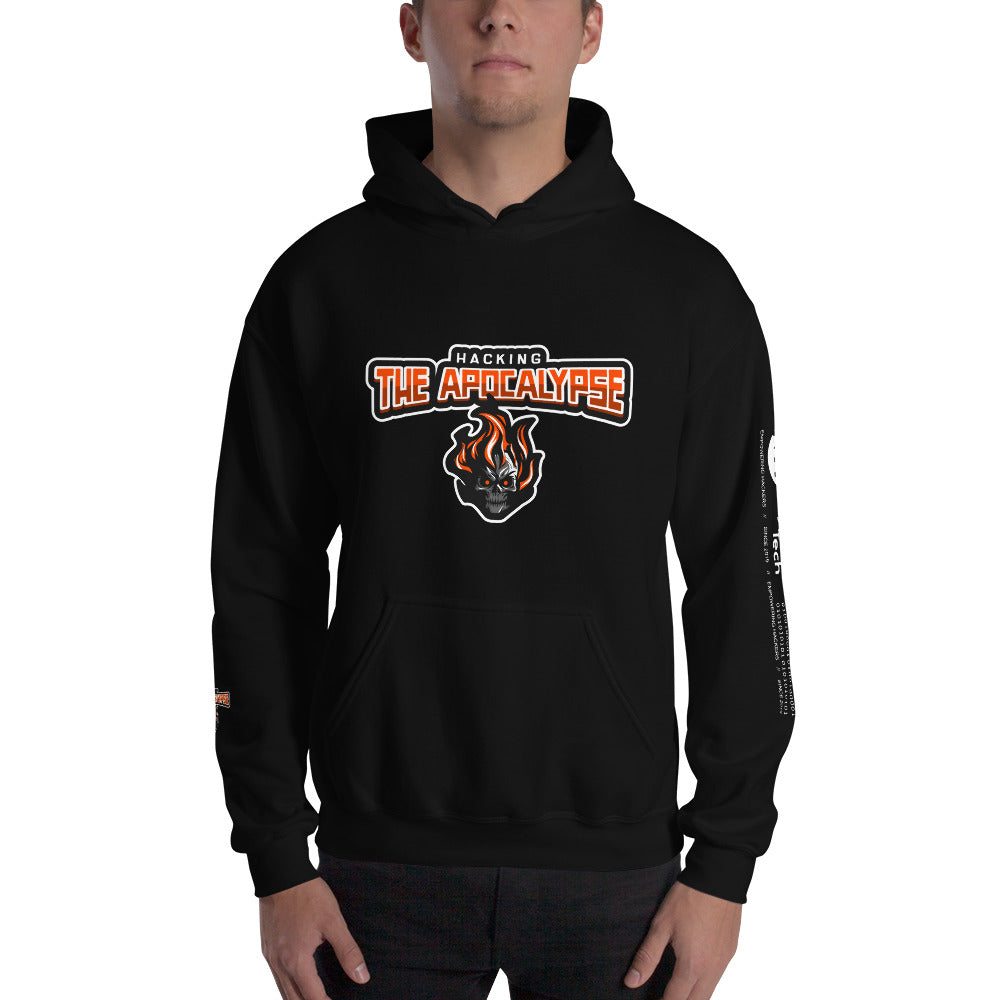 Hacking the apocalypse v1 - Unisex Hoodie (with all sides design) by DarkByteGear