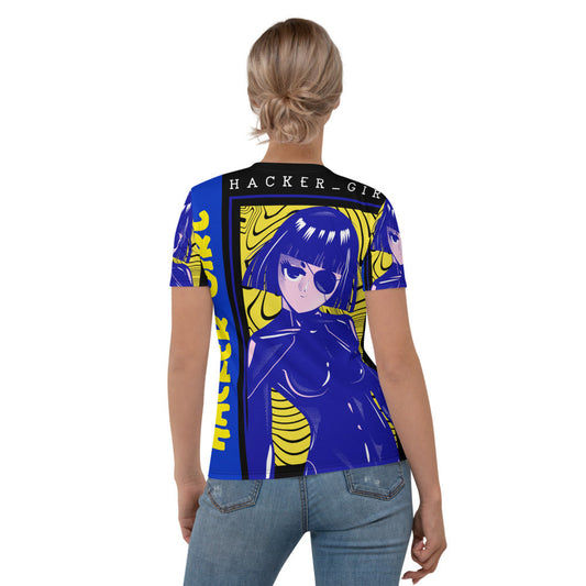 Hacker Girl - Women's T-shirt by DarkByteGear