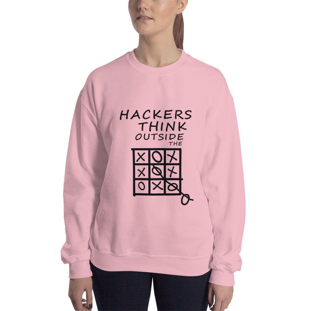 Hackers think outside the box - Unisex Sweatshirt by DarkByteGear